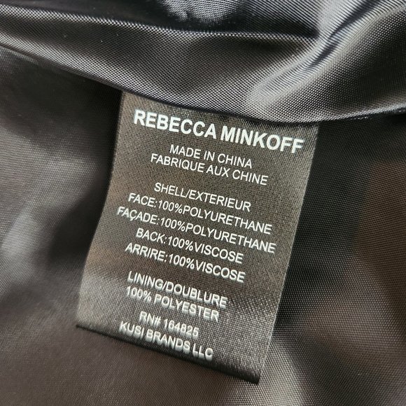 NWT Rebecca Minkoff Black Faux Leather Jacket - Picture 6 of 10